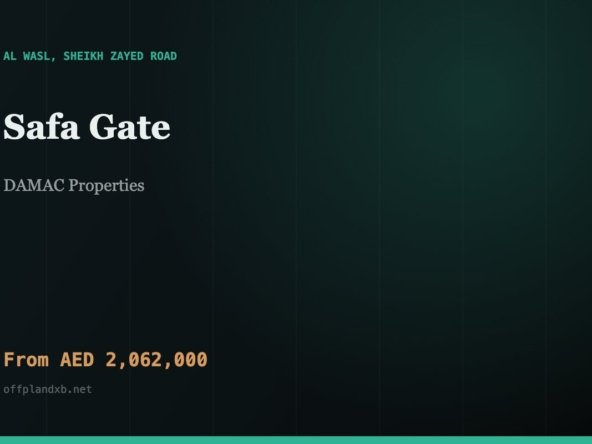 Safa Gate — DAMAC Properties, Al Wasl, Sheikh Zayed Road